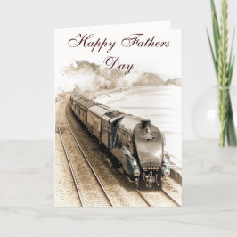 TARJETA DEL DÍA DE LOS PADRES DE TREN DE VAPOR BIT