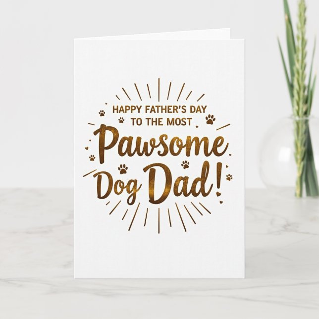 Tarjeta del Día de los Papás Perrones (Anverso)