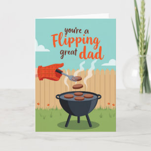 Tarjeta del Día de los Papás que Cocinan al Aire L