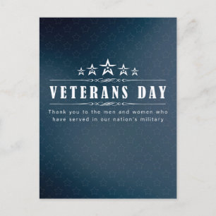 Tarjeta del Día de los Veteranos