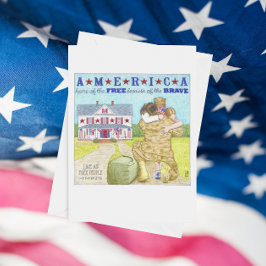 Tarjeta del Día de los Veteranos de Estados Unidos