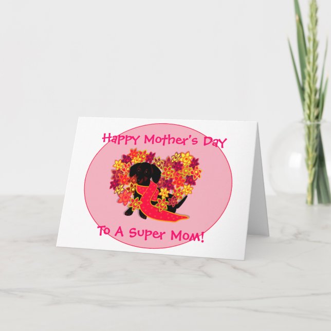 Tarjeta del día de madre de Doxie (Anverso)