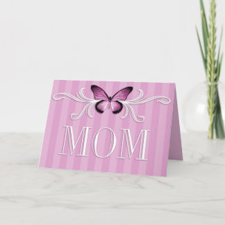 Tarjeta del día de madre de la mariposa