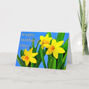 Tarjeta del día de madre de los narcisos