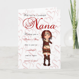 Tarjeta del día de madre de Nana con poco duende