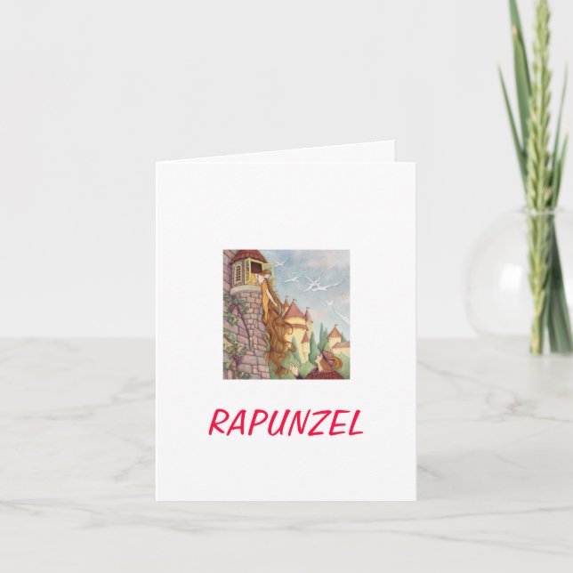 Tarjeta del día de madre de Rapunzel (Anverso)