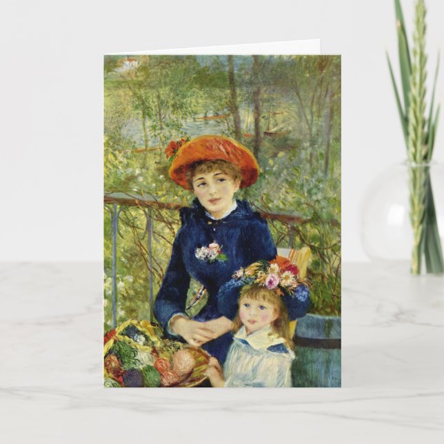 Tarjeta del día de madre de Renoir (Anverso)