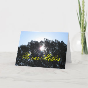 Tarjeta del día de madre - de toda la familia