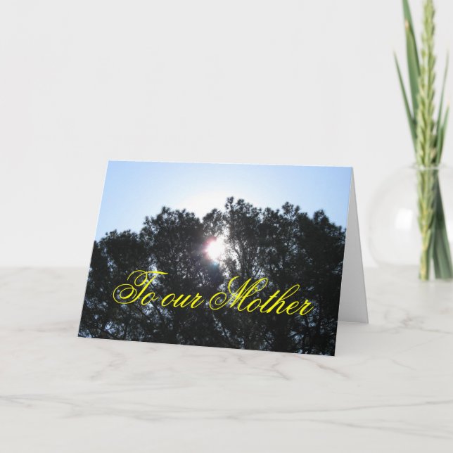 Tarjeta del día de madre - de toda la familia (Anverso)