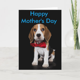 Tarjeta del día de madre del beagle