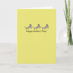 Tarjeta del día de madre del burro
