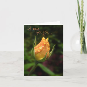 Tarjeta del día de madre del capullo de rosa de la