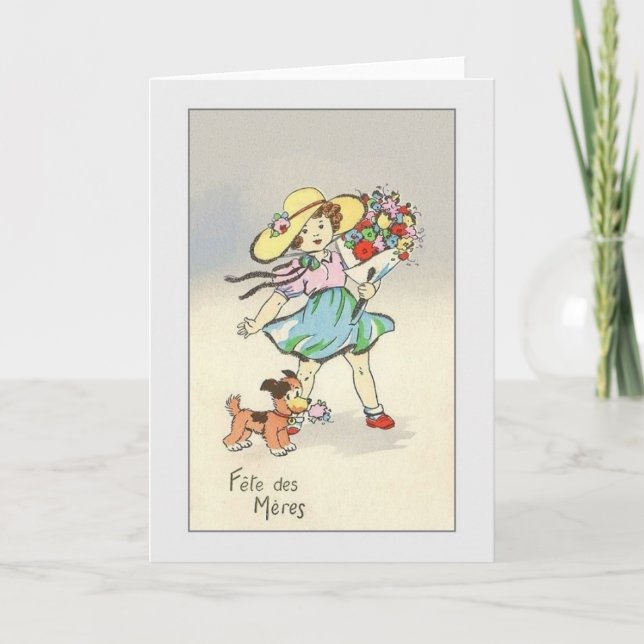 Tarjeta del día de madre del DES Mères de Fête del (Anverso)