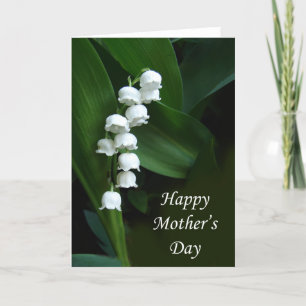 Tarjeta del día de madre del lirio de los valles