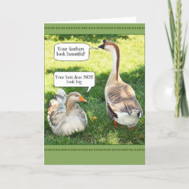 Tarjeta del día de madre del pato y del ganso