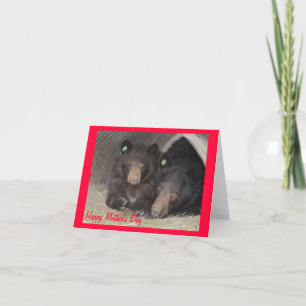 Tarjeta del día de madre - mamá y cachorro