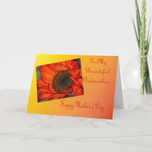 Tarjeta del día de madre para la madrina (Anverso)