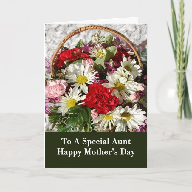 Tarjeta del día de madre para la tía (Anverso)