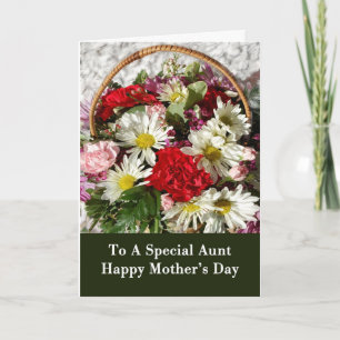 Tarjeta del día de madre para la tía