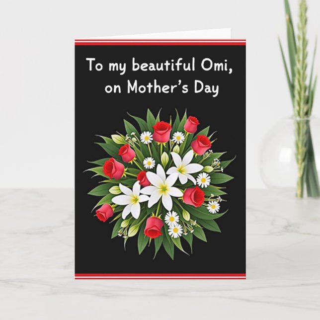 Tarjeta del día de Omi floral (Anverso)