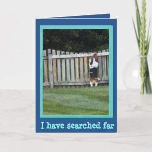 Tarjeta del día de padre con Basset Hound