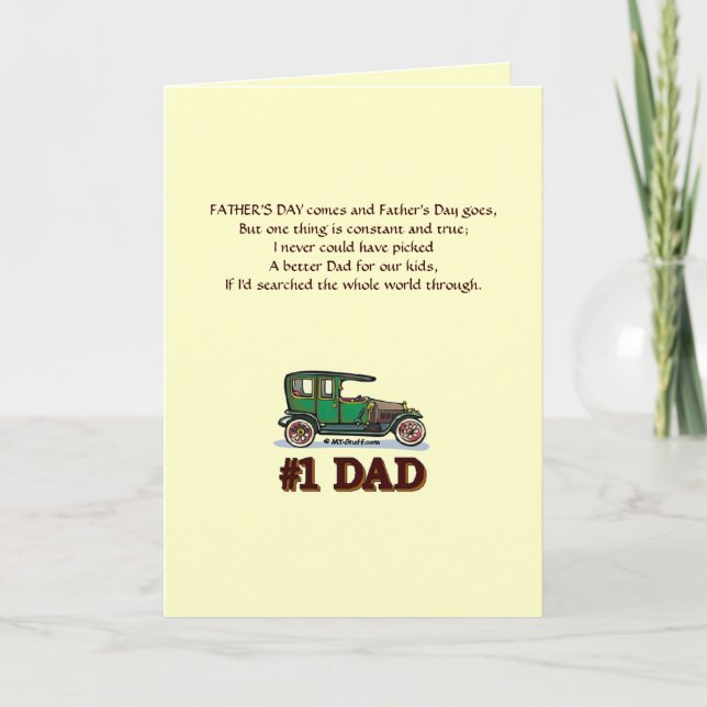 Tarjeta del día de padre de la esposa (Anverso)