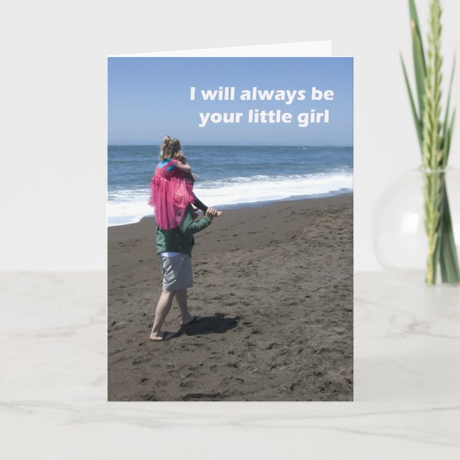 Tarjeta del día de padre de la hija (Anverso)