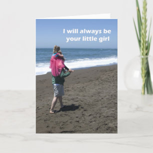 Tarjeta del día de padre de la hija