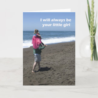 Tarjeta del día de padre de la hija