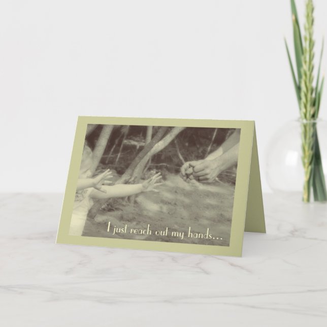Tarjeta del día de padre de la niña del papá (Anverso)