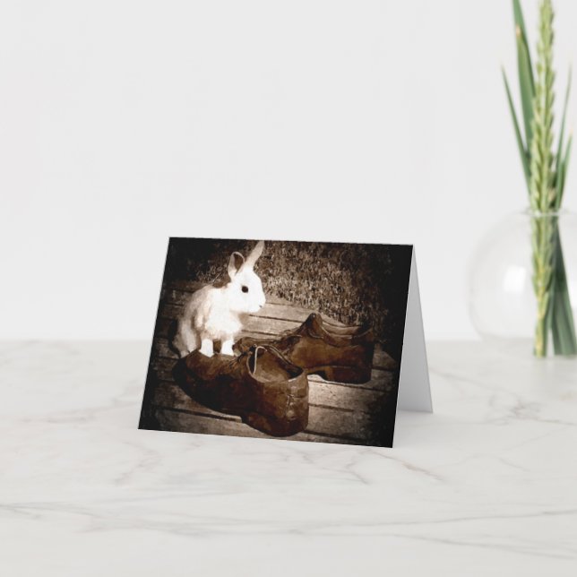 Tarjeta del día de padre del conejo (Anverso)