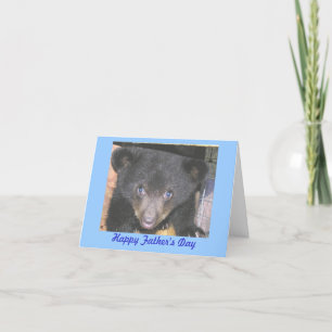 Tarjeta del día de padre - primer de Cub de oso