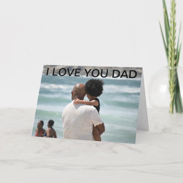 TARJETA DEL DÍA DE PADRE Y HIJA (Anverso)