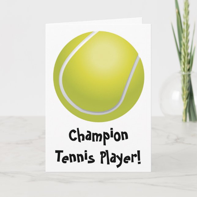 Tarjeta del día de padres del tenis (Anverso)