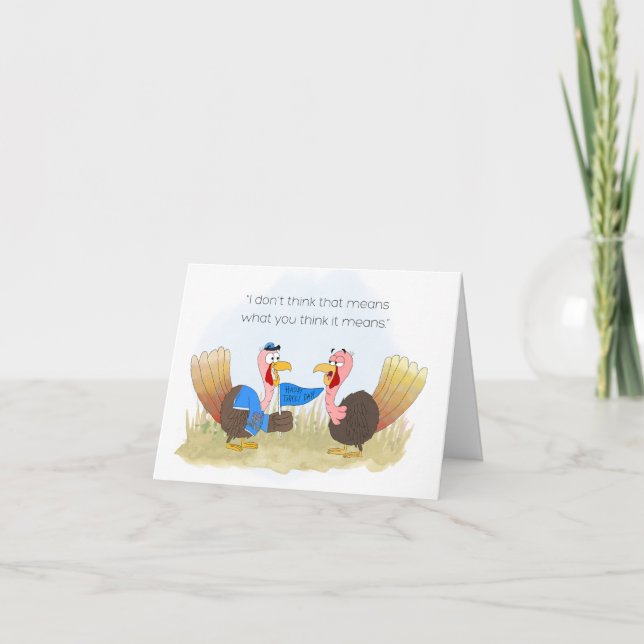 Tarjeta del Día de Pavo (Anverso)