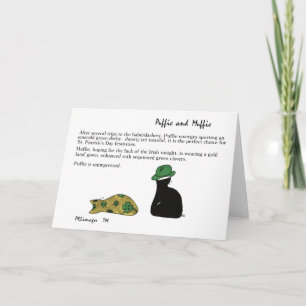 Tarjeta del día de Puffie y de Muffie St Patrick