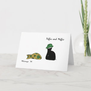 Tarjeta del día de Puffie y de Muffie St Patrick