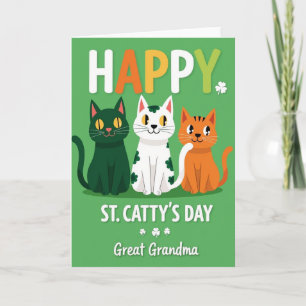 Tarjeta del Día de San Catis para Bisabuela