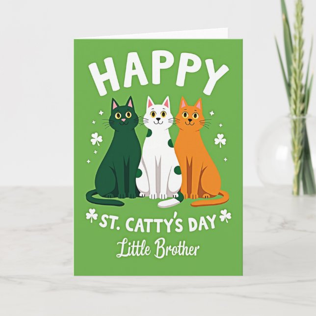 Tarjeta del Día de San Catis para Hermanito (Anverso)