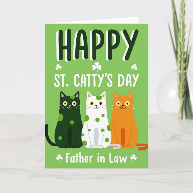 Tarjeta del Día de San Catis para Suegro (Anverso)