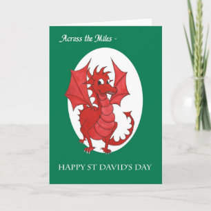 Tarjeta del Día de San David, a través de las mill
