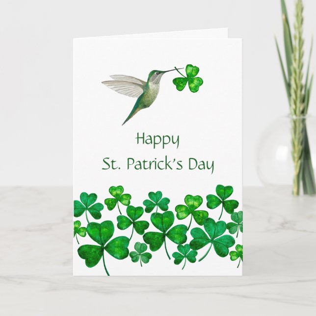 Tarjeta del Día de San Patricio (Anverso)