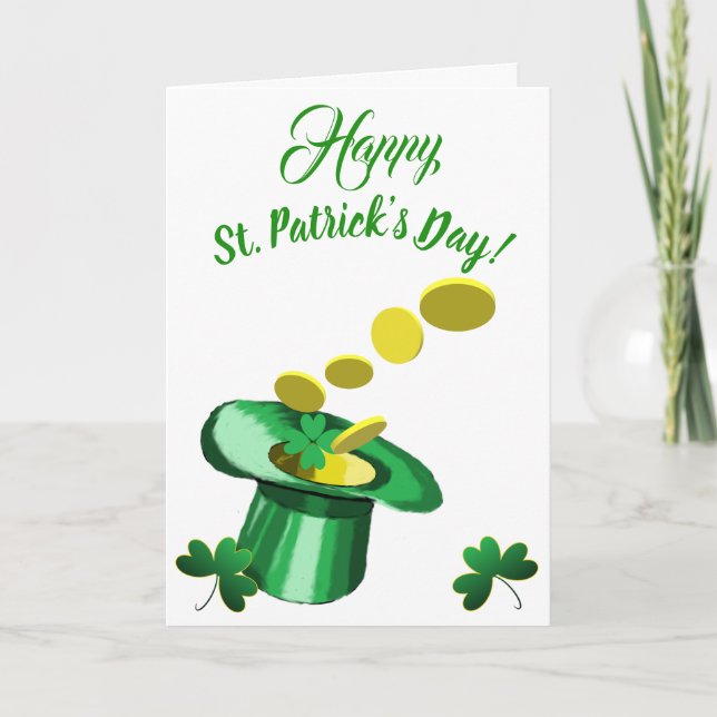 Tarjeta del Día de San Patricio (Anverso)