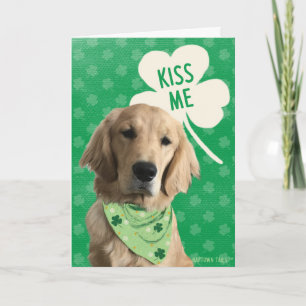 Tarjeta del Día de San Patricio Bésame Soy Dorado