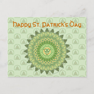 Tarjeta del día de San Patricio celta