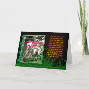 Tarjeta del Día de San Patricio con foto bendición
