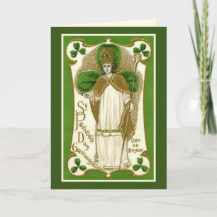 Tarjeta del Día de San Patricio con oración y vers