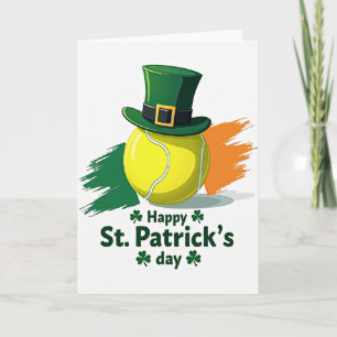Tarjeta del Día de San Patricio con Suerte de Oro