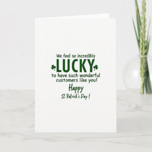 Tarjeta del Día de San Patricio con textura de bri