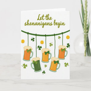 Tarjeta del Día de San Patricio con Travesuras